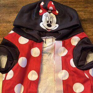 Disney I Am Minnie Fleece Pet Hoodie Size Large